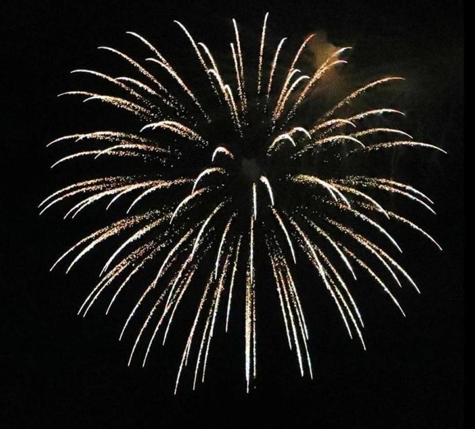 Fireworks over Cambria in 2016.