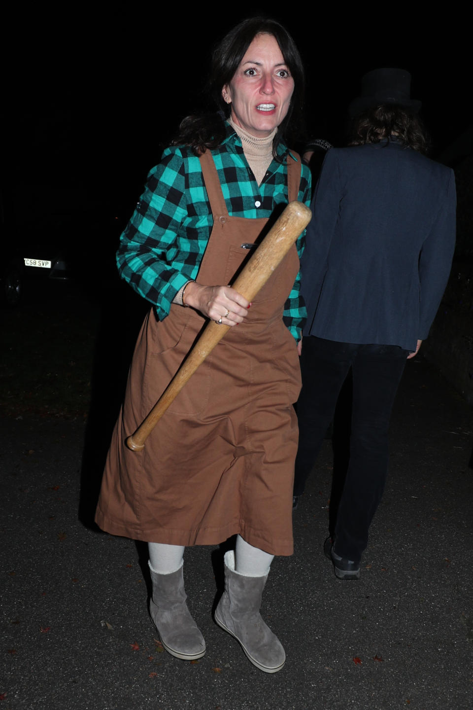 Davina McCall arrives at a Halloween party hosted by Jonathan Ross at his house in north London. (Photo by Yui Mok/PA Images via Getty Images)