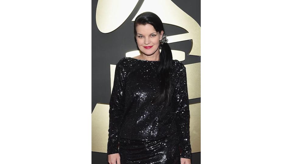 Pauley Perrette attends The 57th Annual GRAMMY Awards at the STAPLES Center in 2015