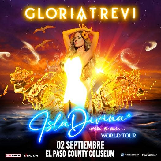 Latin music icon Gloria Trevi will include El Paso in a 40-city U.S. tour, Isla Divina World Tour 2022.