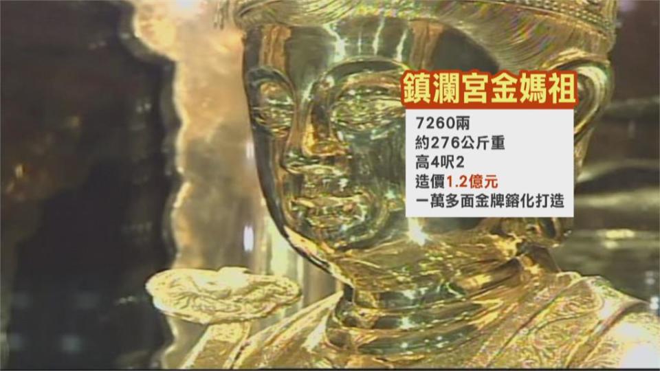 鎮瀾宮「純金媽祖」內包「實心銅」！　董座顏清標涉案　逾10年追溯期不起訴