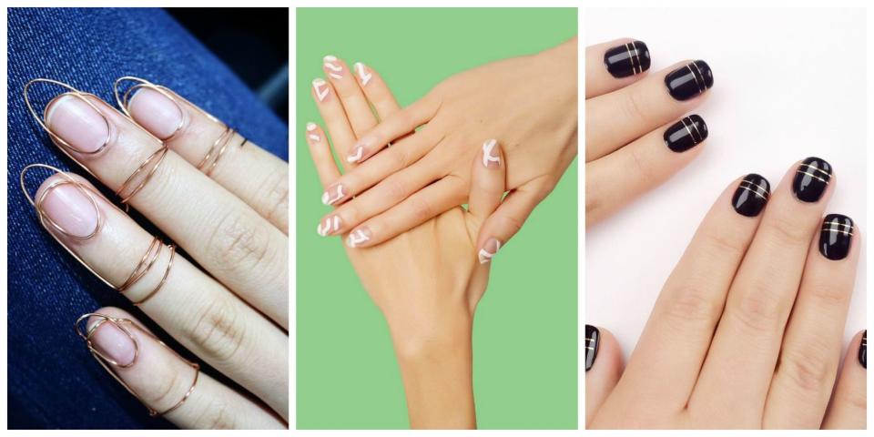<p>This season, it's all about matte polish, negative space, and geometric shapes. Don't be afraid to step out of your nail design comfort zone - manicures are only temporary, after all. </p>