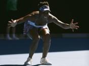 Tennis - Australian Open - Melbourne Park, Melbourne, Australia - 26/1/17 Venus Williams of the U.S. celebrates winning her Women's singles semi-final match against Coco Vandeweghe of the U.S. .REUTERS/Thomas Peter