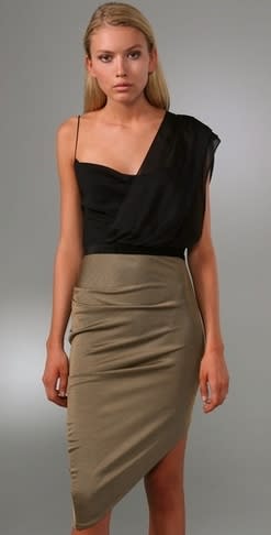 Goddess dress with velvet and silk, $525, by Alexander Wang at Shopbop