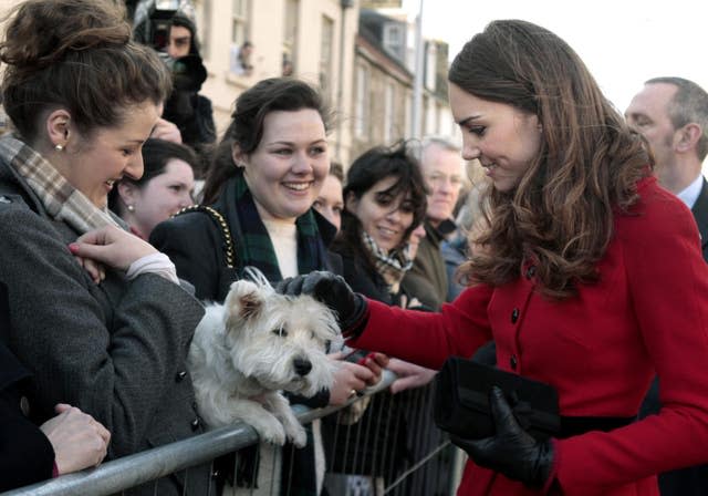 Prince William and Kate Middleton visit St Andrews