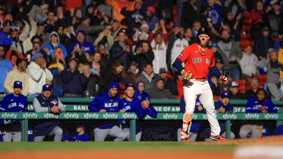 Blue Jays ace Alek Manoah and Red Sox outfielder Alex Verdugo may be one step closer to burying the hatchet after a media feud in early April. (Getty Images)