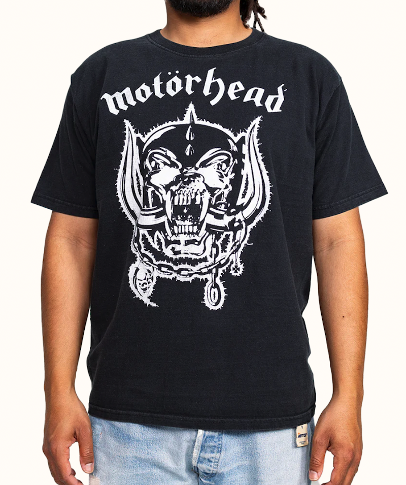 <p><a href="https://mntge.com/collections/vintage/products/motorhead-og-logo-t" rel="nofollow noopener" target="_blank" data-ylk="slk:Shop Now;elm:context_link;itc:0;sec:content-canvas" class="link ">Shop Now</a></p><p>Motorhead OG Logo Tee</p><p>mntge.com</p><p>$60.00</p>