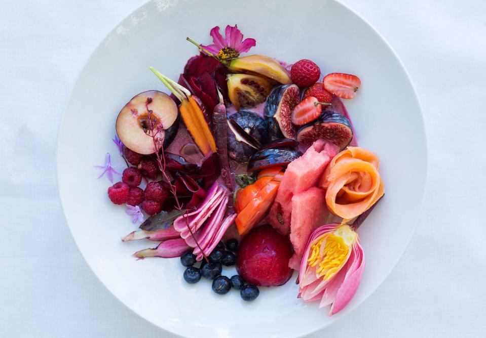 Red Salad with Pickled Beet Vinaigrette