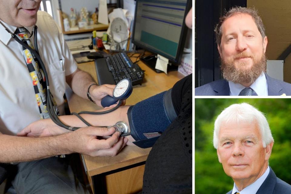 'Significant concern' over future of Bishopthorpe's only GP surgery. Pictured, top right, Cllr Nigel Ayre; bottom right, Keith Massey <i>(Image: Other)</i>
