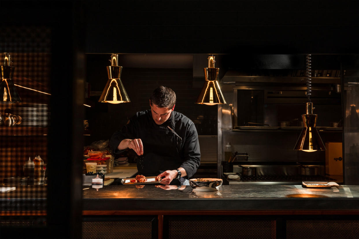 Chef Peter Hemsley in the kitchen Photo courtesy of Nicola Parisi