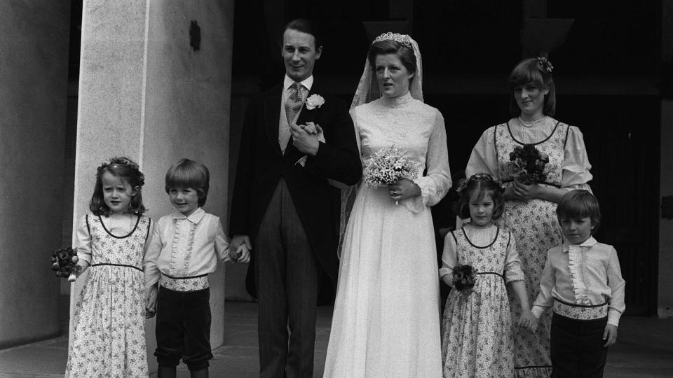 Lady Jane Spencer's wedding to Robert Fellowes in 1978
