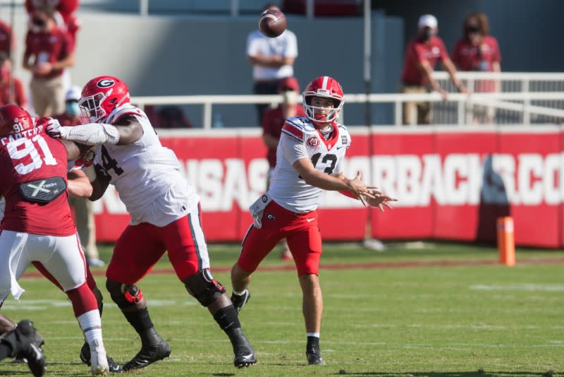 NCAA Football: Georgia at Arkansas