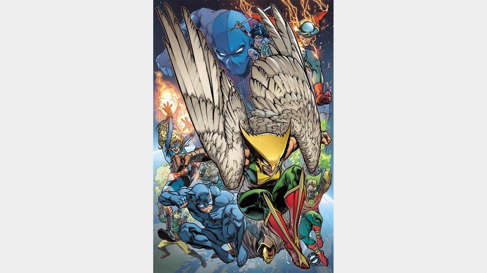 Hawkgirl and other DC heroes
