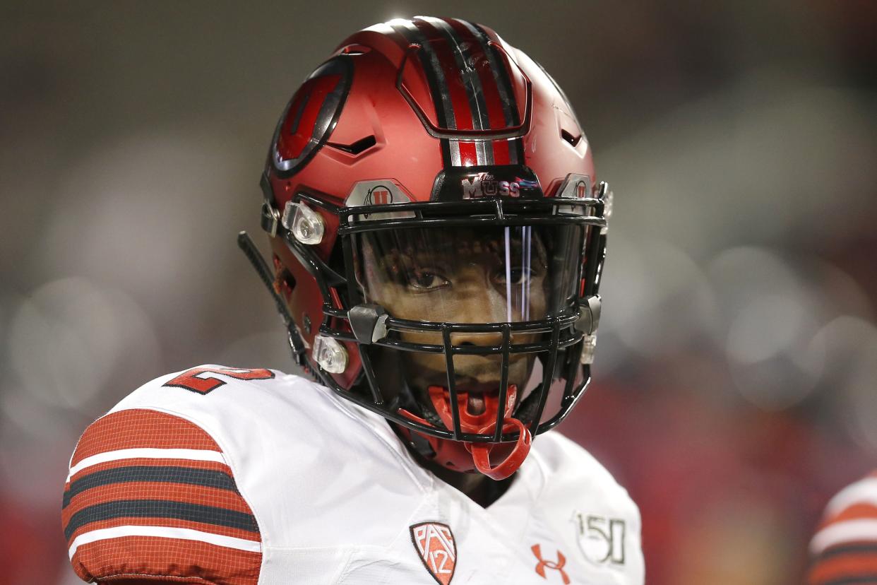 Utah defensive back Aaron Lowe (2) is shown in the first half of an NCAA college football game against Arizona, in Tucson, Ariz., in this Saturday, Nov. 23, 2019, file photo.