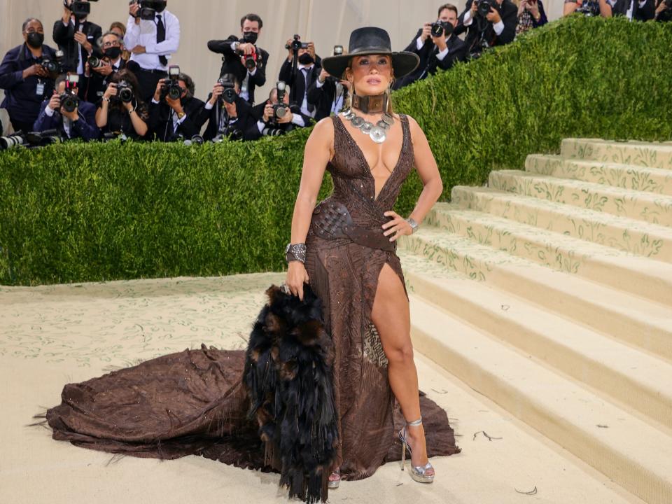 Jennfier Lopez at the 2021 Met Gala.