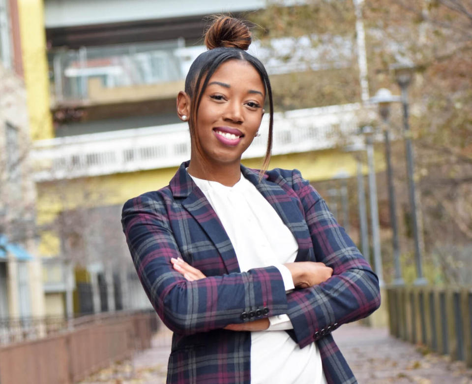 This Nov. 23, 2019 photo shows Pittsburgh Post-Gazette reporter Alexis Johnson in Pittsburgh. When the Pittsburgh Post Gazette pulled her off coverage of protests triggered by George Floyd's death, nobody anticipated it would lead to a staff revolt and become a national story, part of an extraordinary week where the news media's sluggishness in promoting diversity became part of the national conversation.(Shantale Davis/@ShanShoots2 via AP)