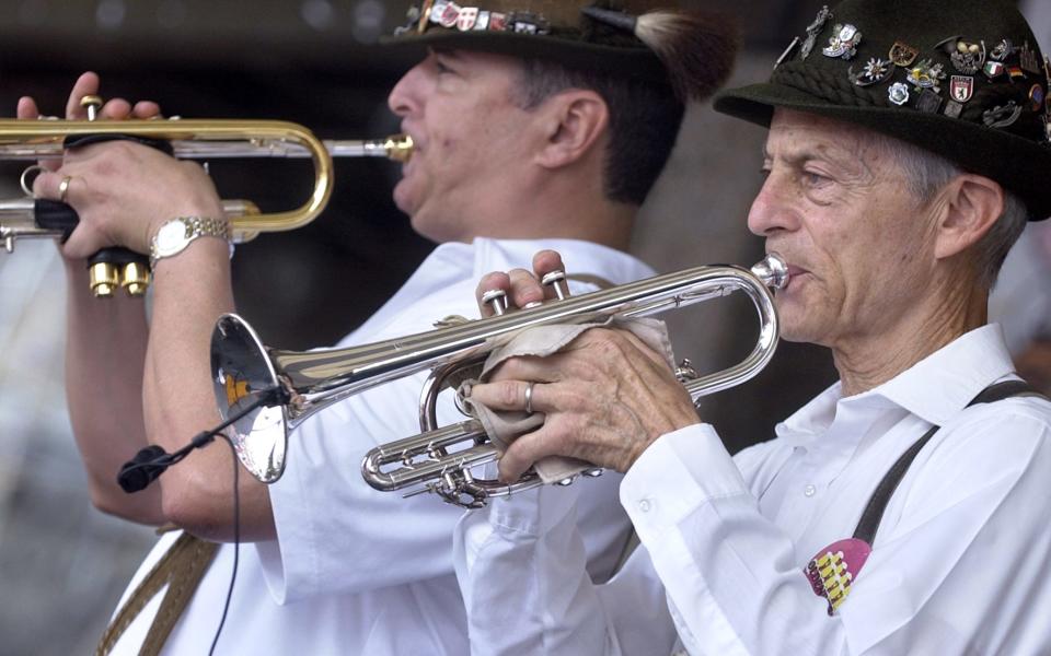 Channelheimer's Oompah Band, from Augusta, provided music Saturday afternoon during Oktoberfest.