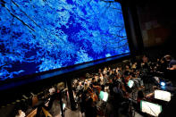 Ballet Arizona musicians rehearse for the "Nutcracker", Thursday, Dec. 7, 2023, in Phoenix prior to an upcoming performance. A pit full of musicians is part of the tradition of the holiday staple for Ballet Arizona and many other productions around the world. Shows use recordings as they weather costs or crises like recessions. But fans, musicians and the unions that represent them say the live music brings an unseen signature to each show. (AP Photo/Matt York)