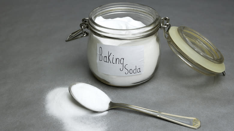 Jar of baking soda