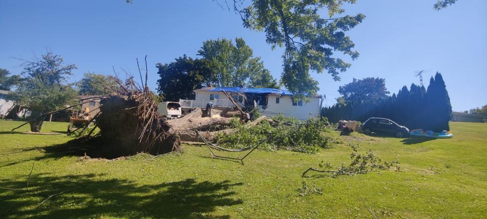 Abel Care, an adult care home in Oceola Township, was struck by a massive tree during a storm Aug. 29, 2022. The home has been repaired.