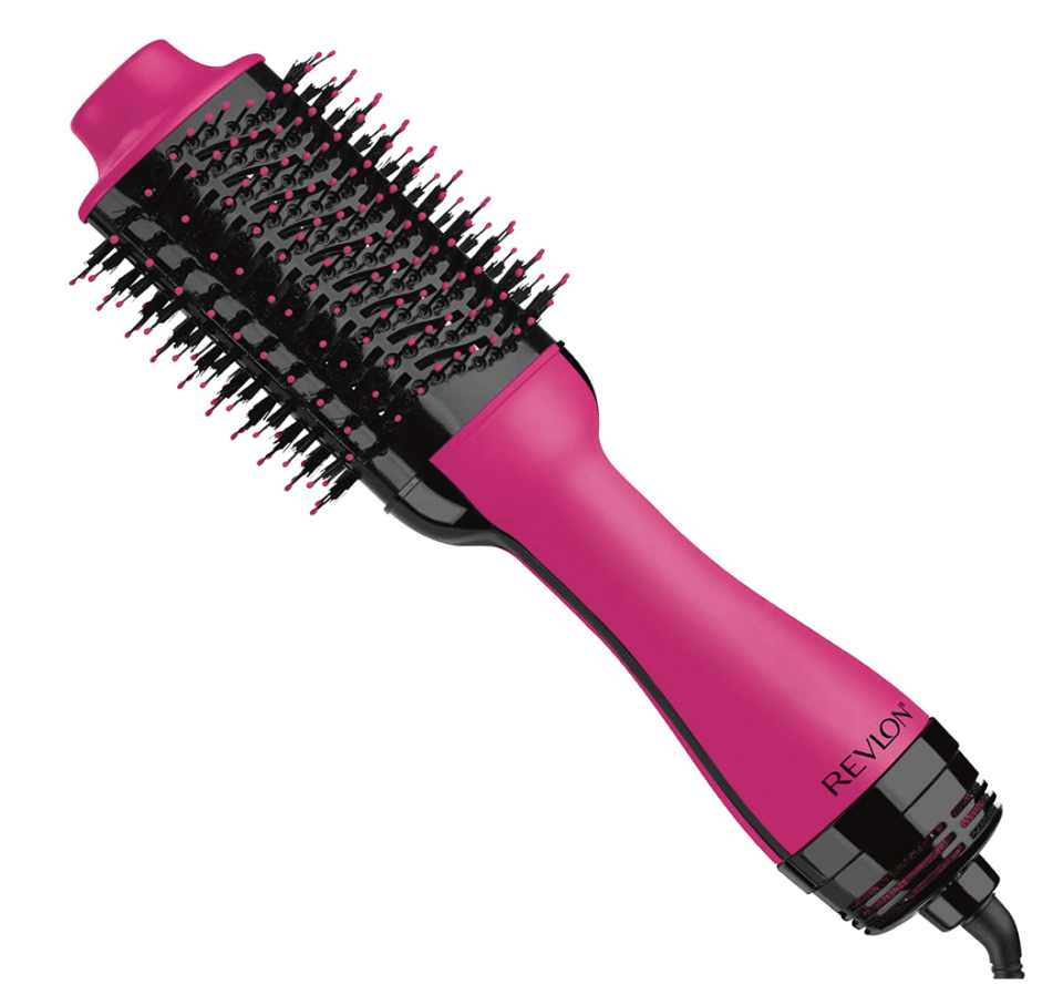 REVLON One-Step Volumizer Original 1.0 Hair Dryer and Hot Air Brush, Pink