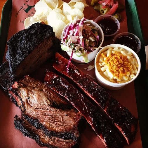 Get yourself to Enmore's Bovine & Swine Barbecue Co for the best cheap feed in the city. Photo: Instagram/nellymacfoodi