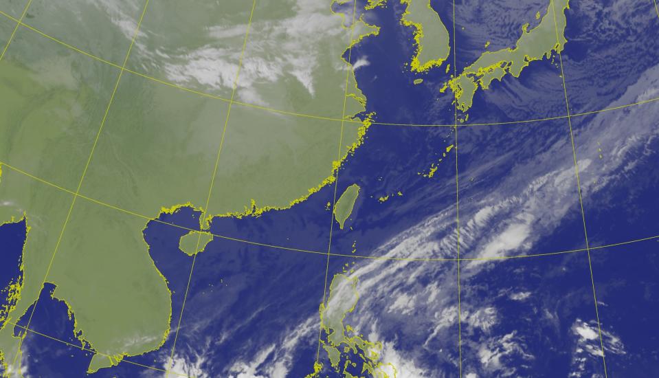 白天高溫可以來到20至23度，各地天氣大多晴朗穩定，只有北海岸及東半部地區有零星降雨。（圖：氣象局網站）