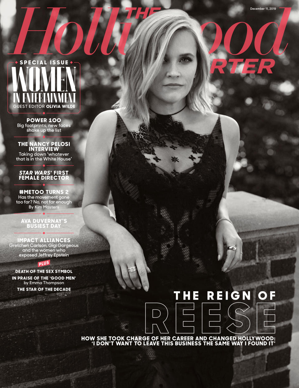 Reese Witherspoon covers The Hollywood Reporter's Women in Entertainment issue. (Photo: The Hollywood Reporter)
