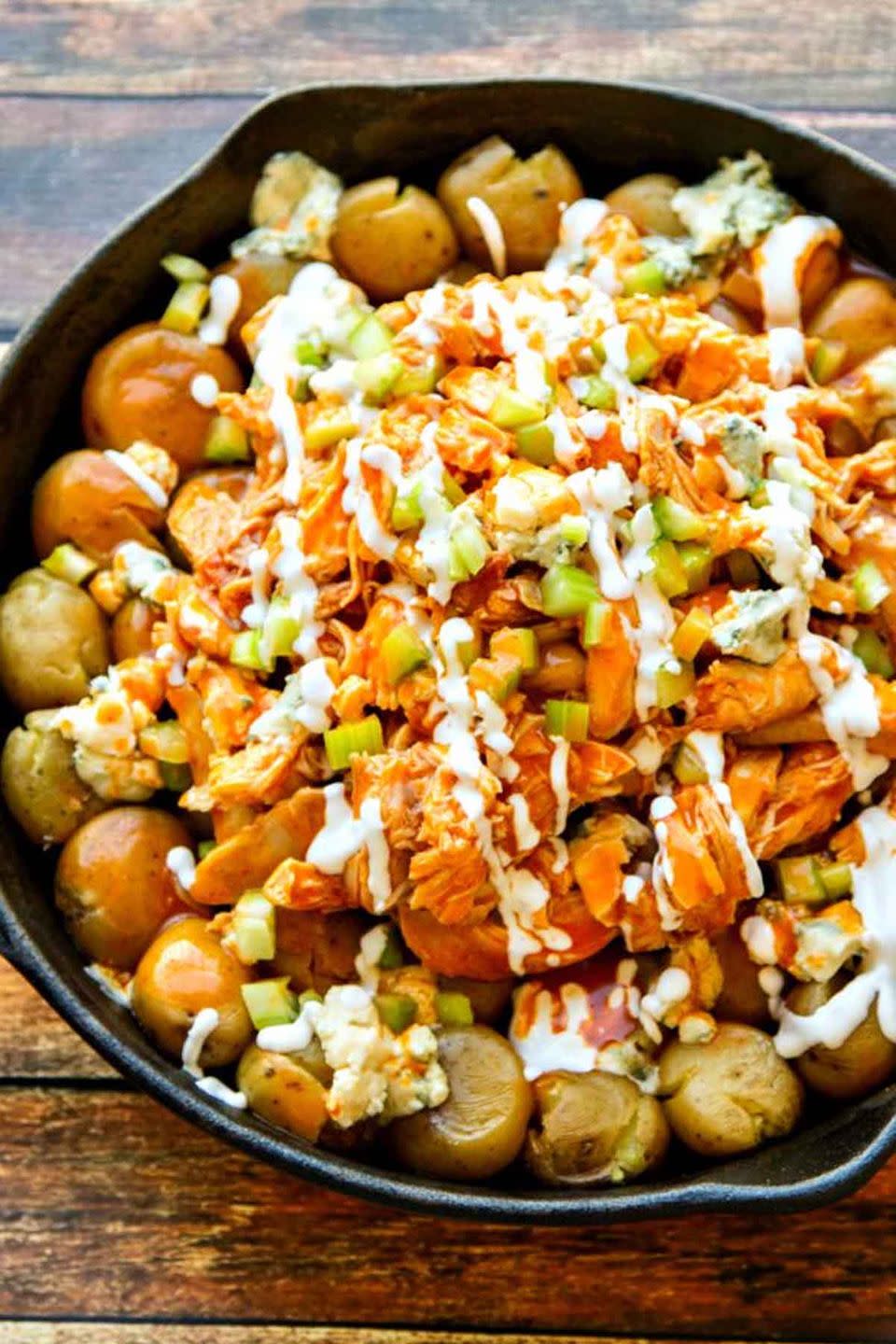 Buffalo Chicken & Potato Skillet