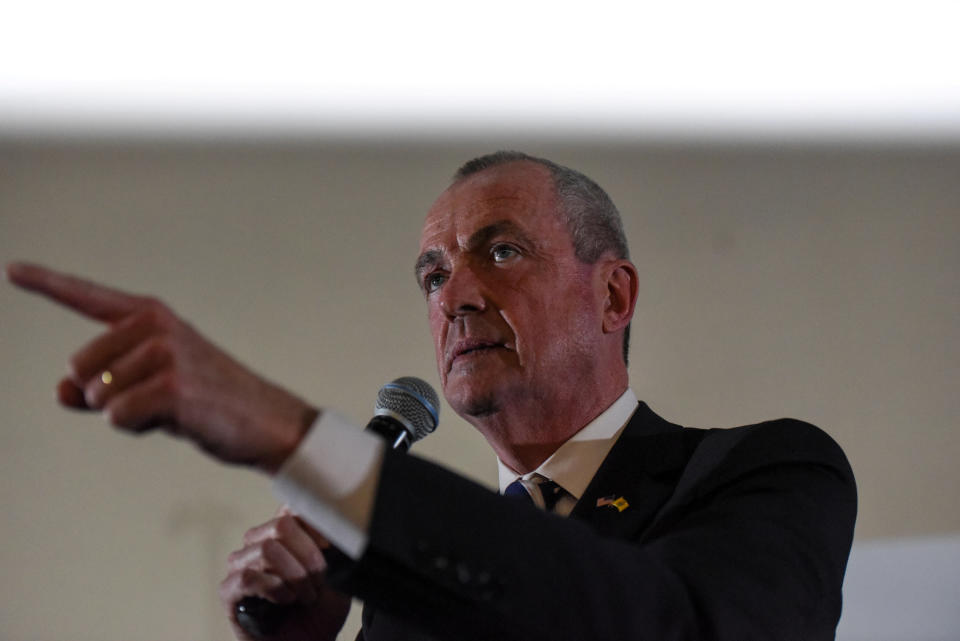 Phil Murphy, a candidate for governor of New Jersey, speaks during the First Stand Rally in Newark, New Jersey, on Jan. 15. (Photo: Stephanie Keith / Reuters)