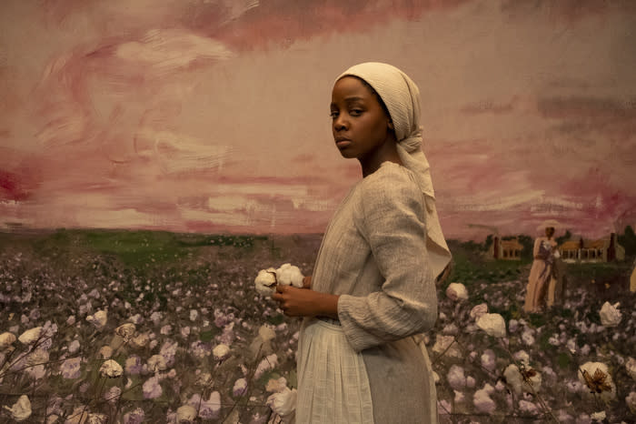 "The Underground Railroad," a new Amazon Prime Video series, tells the story of Cora (Thuso Mbedu). (Photo: Kyle Kaplan via Kyle Kaplan/Amazon Studios)