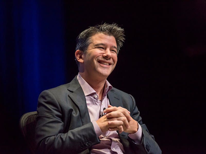 smiling travis kalanick uber