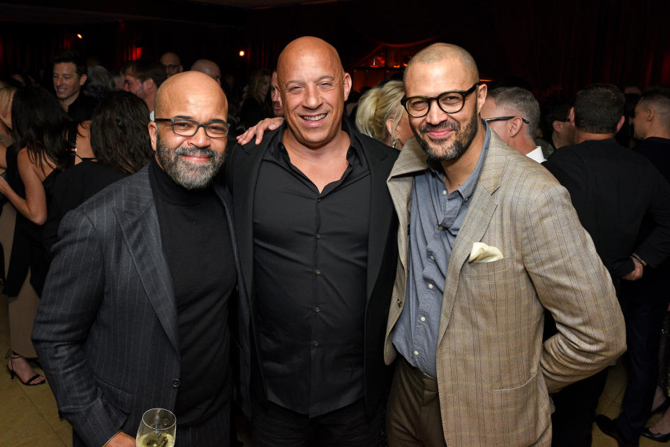 Jeffrey Wright, Vin Diesel and Cord Jefferson