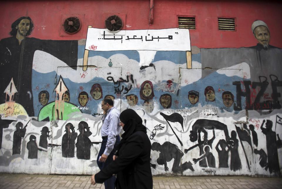 Memorial at Egypt's Tahrir Square