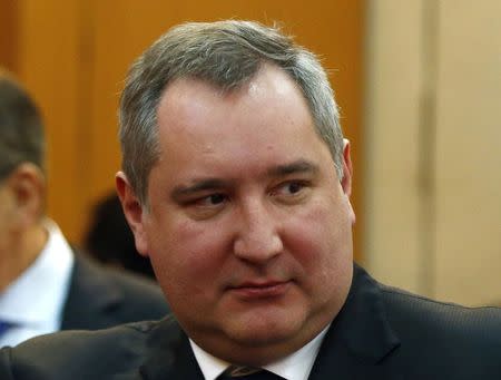 Russia's Deputy Prime Minister Dmitry Rogozin is seen before the start of a signing ceremony in New Delhi in this December 24, 2012 file photo. REUTERS/Grigory Dukor/Files