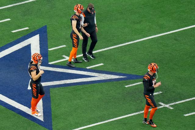 Cincinnati Bengals kicker Evan McPerson's third field goal attempt