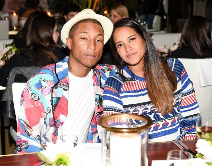 Pharrell Williams and Helen Lasichanh (Triplets)