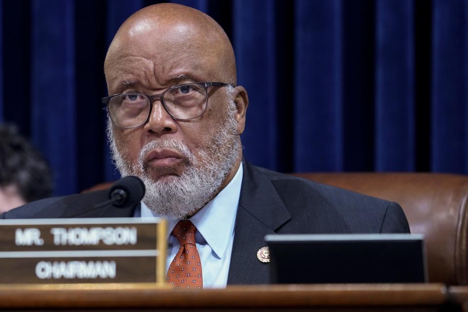 House Jan. 6 committee Chairman Bennie Thompson, D-Miss., listens during a House Homeland Security Committee hearing on Tuesday.