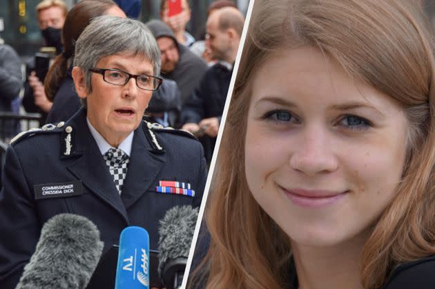 Dame Cressida Dick, chief commissioner of the Met Police, and Sarah Everard (Photo: Getty/PA)
