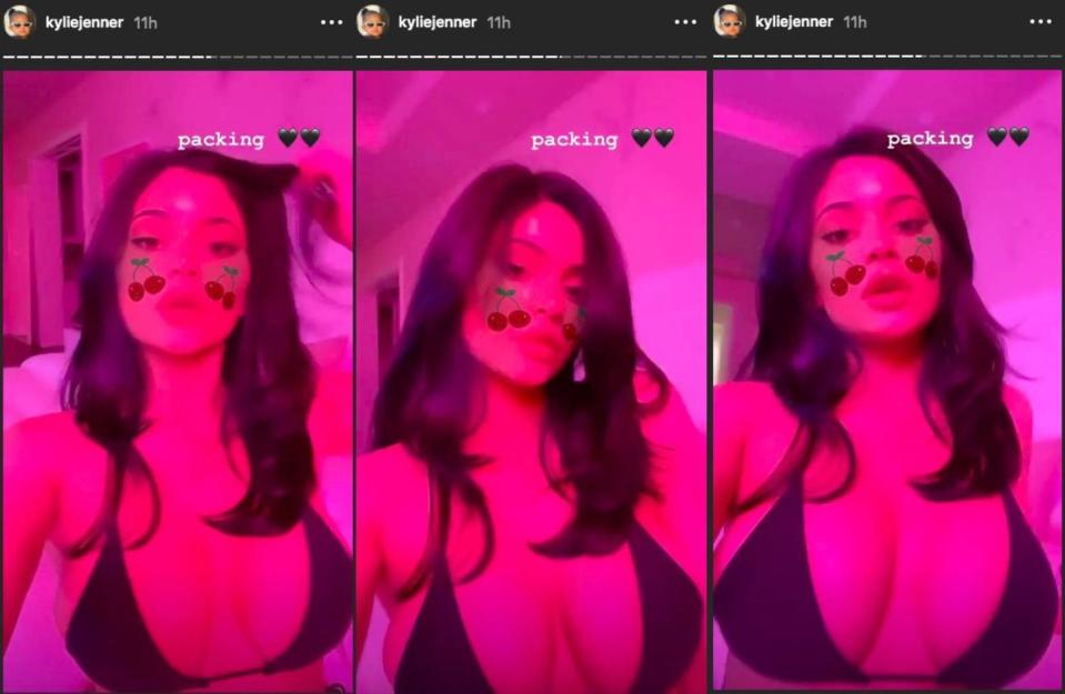 38) Kylie Jenner nude moments on Instagram - January 2020