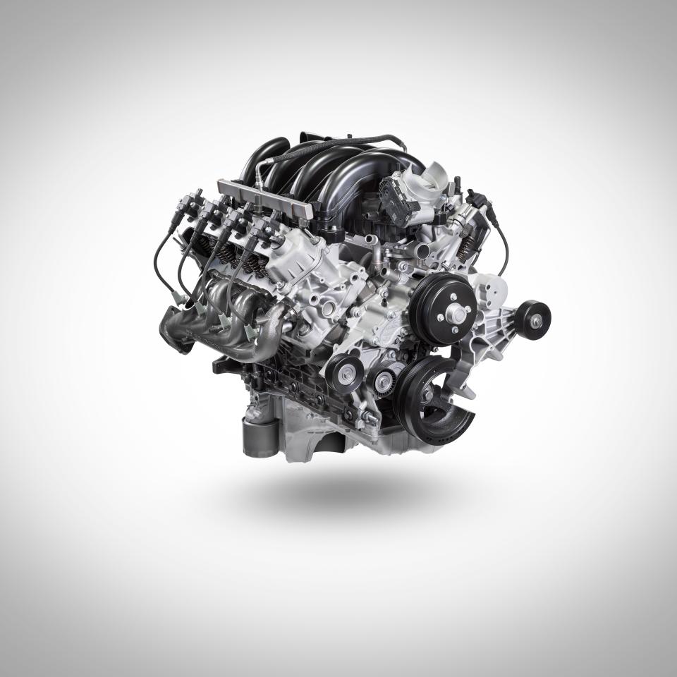 Ford's new 7.3L gasoline V8 produces up to 430 hp.