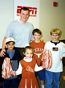 Garrett Gilbert grew up idolizing Texas QB Major Applewhite and had the chance to pose with him for a photo