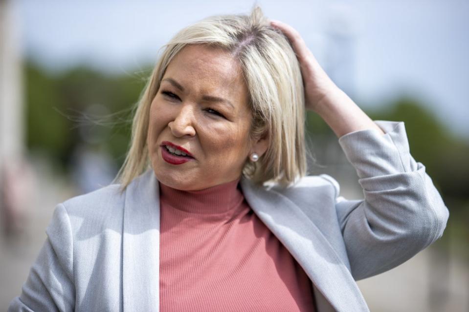 Sinn Fein vice president Michelle O’Neill has accused the DUP of holding the public in Northern Ireland to ransom (Liam McBurney/PA) (PA Wire)