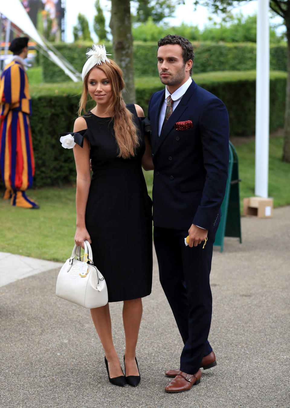 Una Healey teamed her Davine Mulford hat with some vintage Chanel while ‘Made In Chelsea’ star James Dumore added a vintage touch to the proceedings with a pocket square and brown brogue. 
