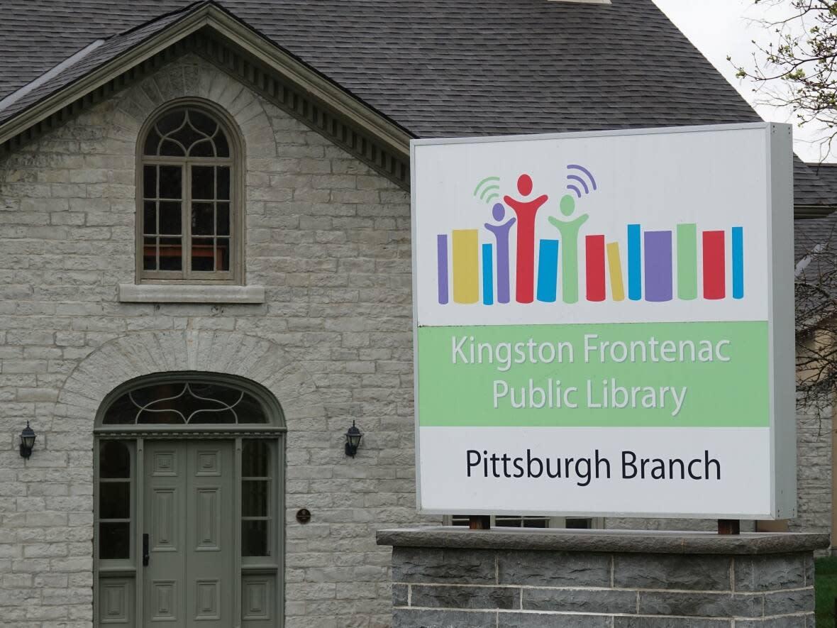 A pilot project at the Pittsburgh Branch of the Kingston Frontenac Public Library would offer staffless hours, but the union representing library staff has raised safety concerns because of some recent incidents. (Dan Taekema/CBC - image credit)