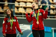 <p>The duo took the bronze medal together in the 10-metre synchronized event, defending the medal they had won four years ago at the 2012 London Games. Benfeito capped off her Rio run in style after winning her second bronze and first individual medal. “I’ve always said that if I became a double Olympic medallist, I would stop diving,” Benfeito <a rel="nofollow" href="https://ca.sports.yahoo.com/news/ottawa-wrestler-erica-wiebe-wins-223921251.html" data-ylk="slk:said;elm:context_link;itc:0;sec:content-canvas;outcm:mb_qualified_link;_E:mb_qualified_link;ct:story;" class="link  yahoo-link">said</a>. “But I want to continue and my decision (to participate in the Tokyo 2020 Games) had already been made.” </p>