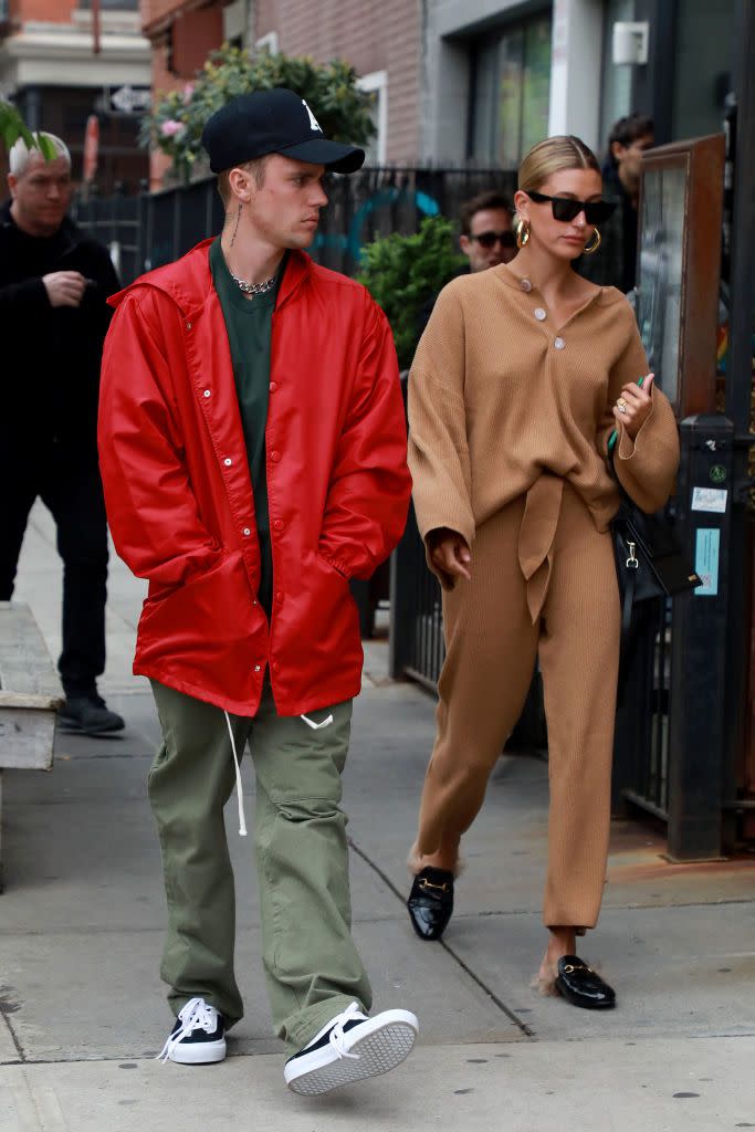 <p>The couple take a stroll in Brooklyn, New York.</p>