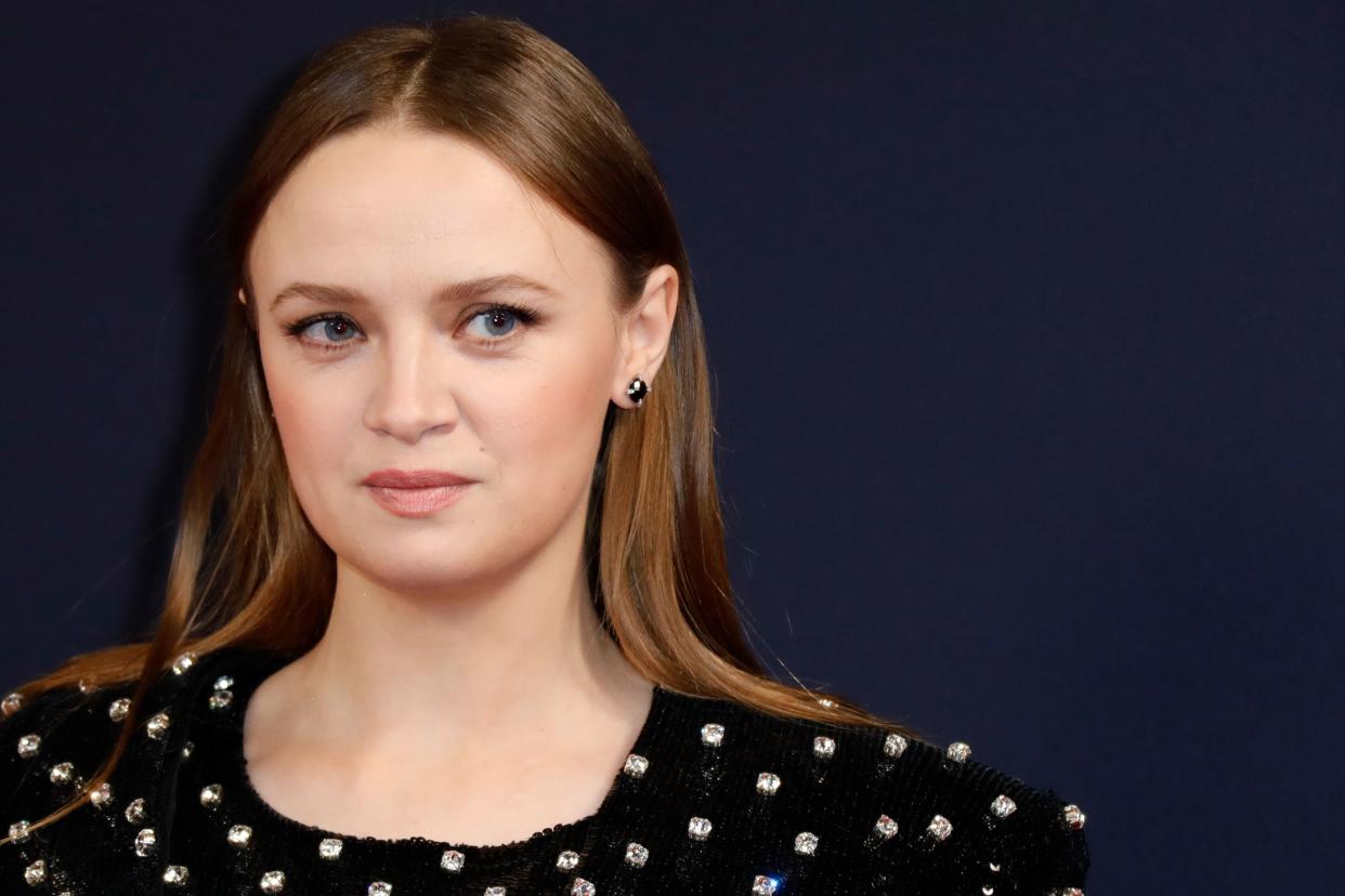 French actress Sara Forestier poses upon her arrival at the 45th edition of the Cesar Film Awards ceremony at the Salle Pleyel in Paris on February 28, 2020. (Photo by Thomas SAMSON / AFP) (Photo by THOMAS SAMSON/AFP via Getty Images)