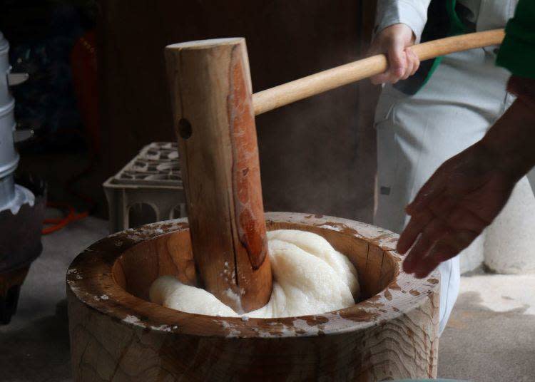 Mochi making