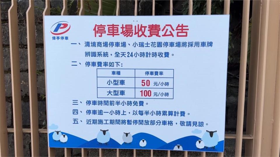 當自家車庫？免費車位遭占3年　清境商場停車場１１月起全天收費